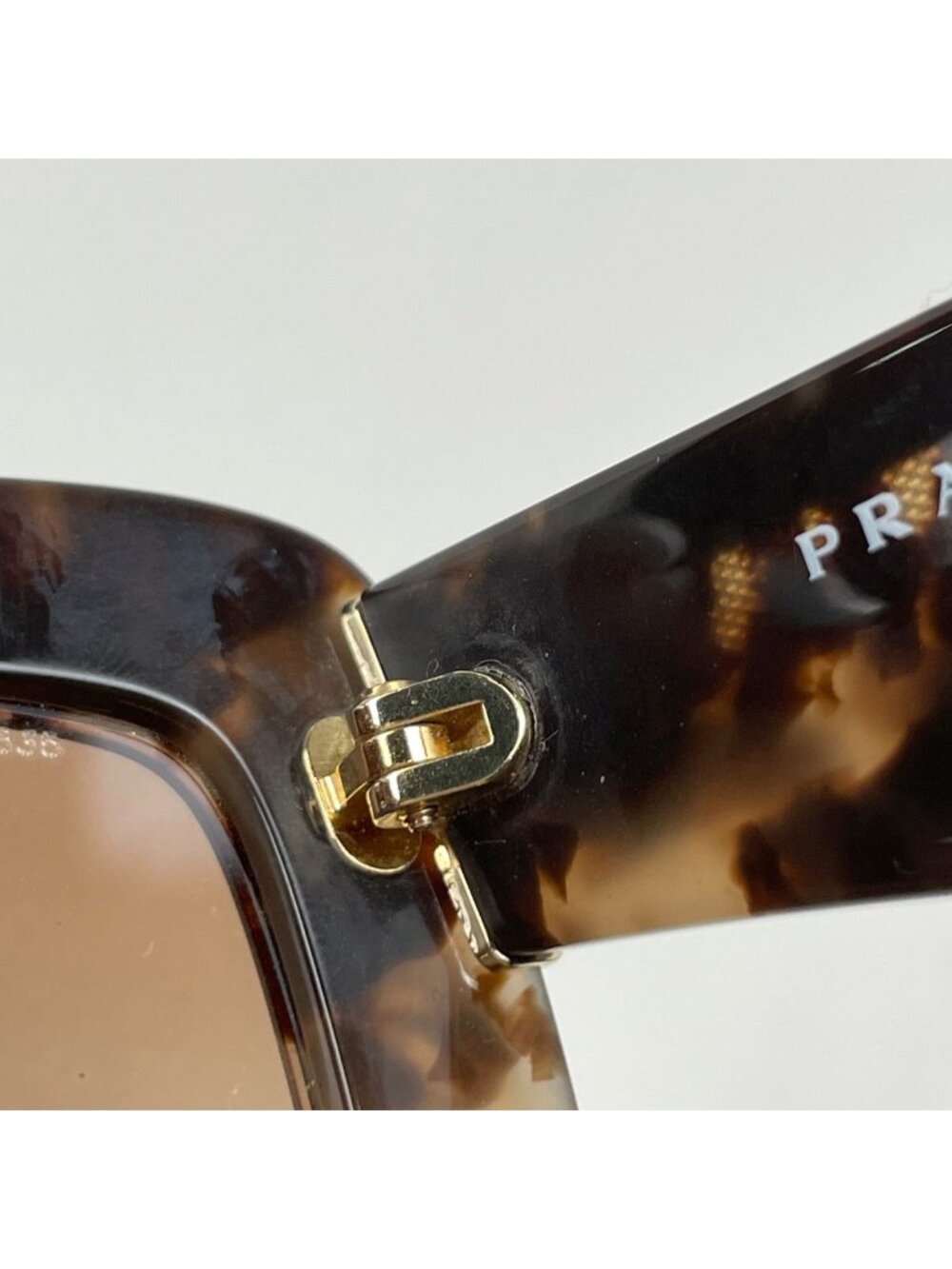 Prada Logo Sunglasses Eyewear Acetate Brown - Picture 5 of 6